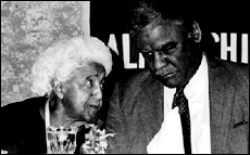 Marjorie Joyner and Chicago Mayor Harold Washington